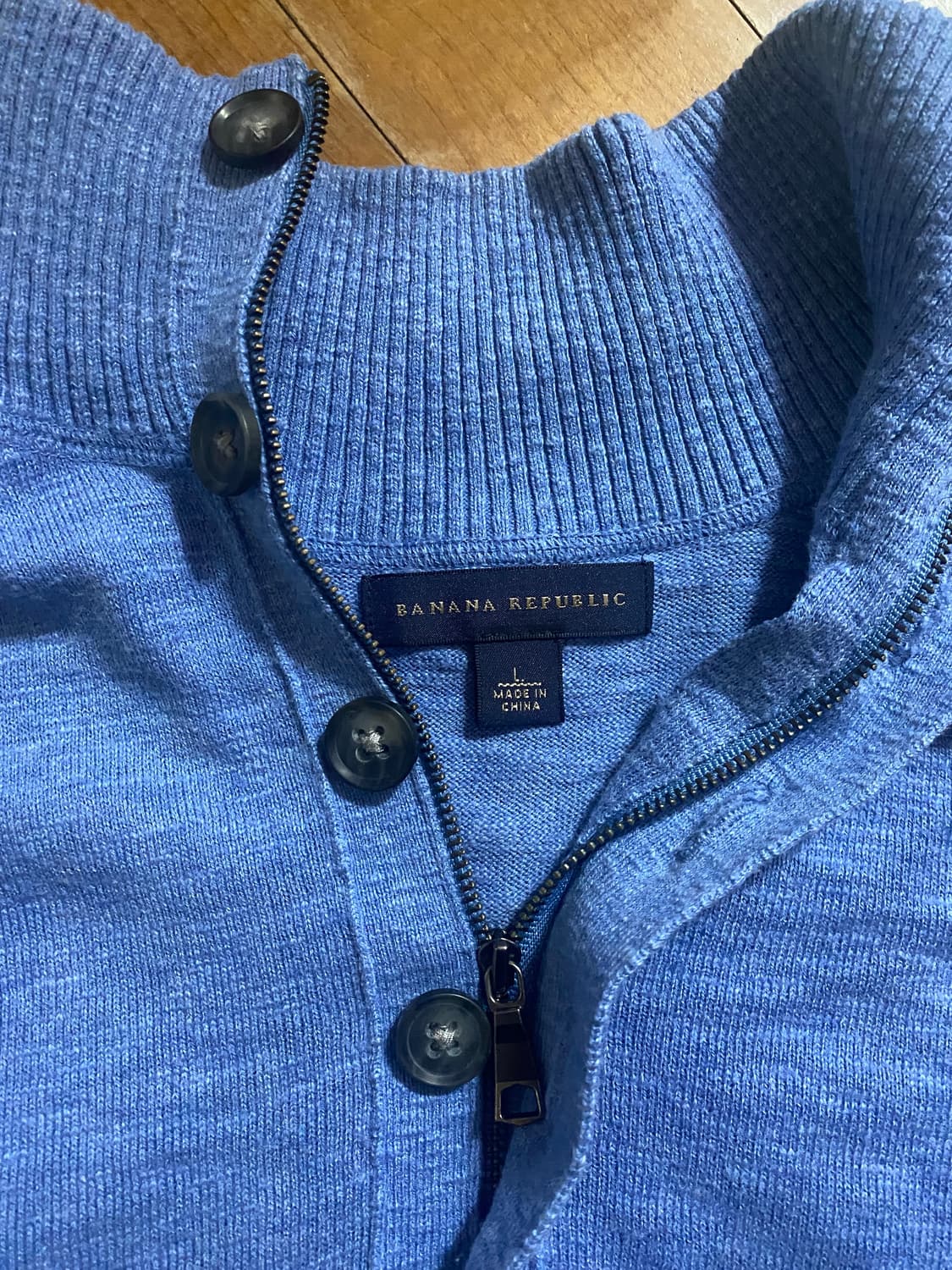 바나나 리퍼블릭 남성 니트 L 블루 상품이미지2