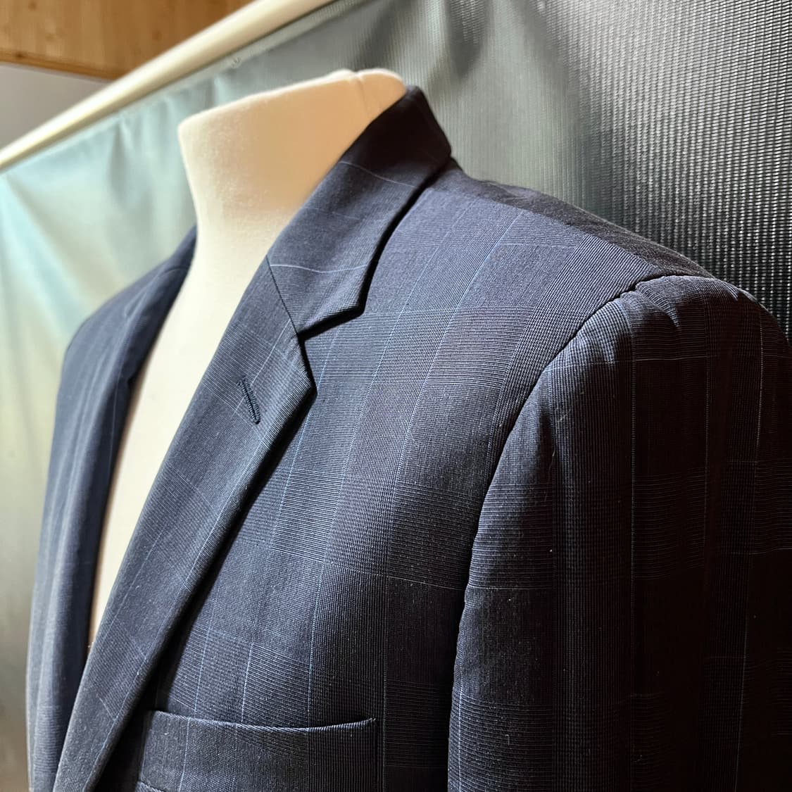 S) 폴 스미스 Made in Italy 윈도우페인 코튼 테일러드 자켓 상품이미지3