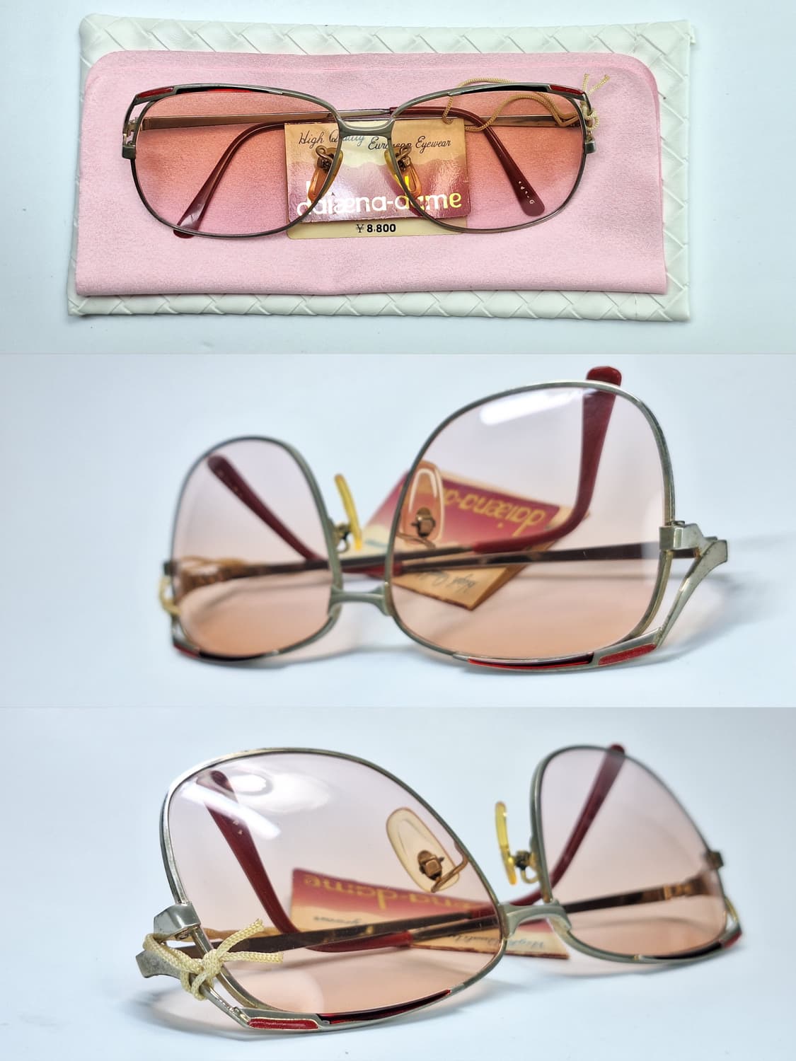 80s 일본제 빈티지 데드스톡/유럽풍 선글라스 Daiaena dame 상품이미지2