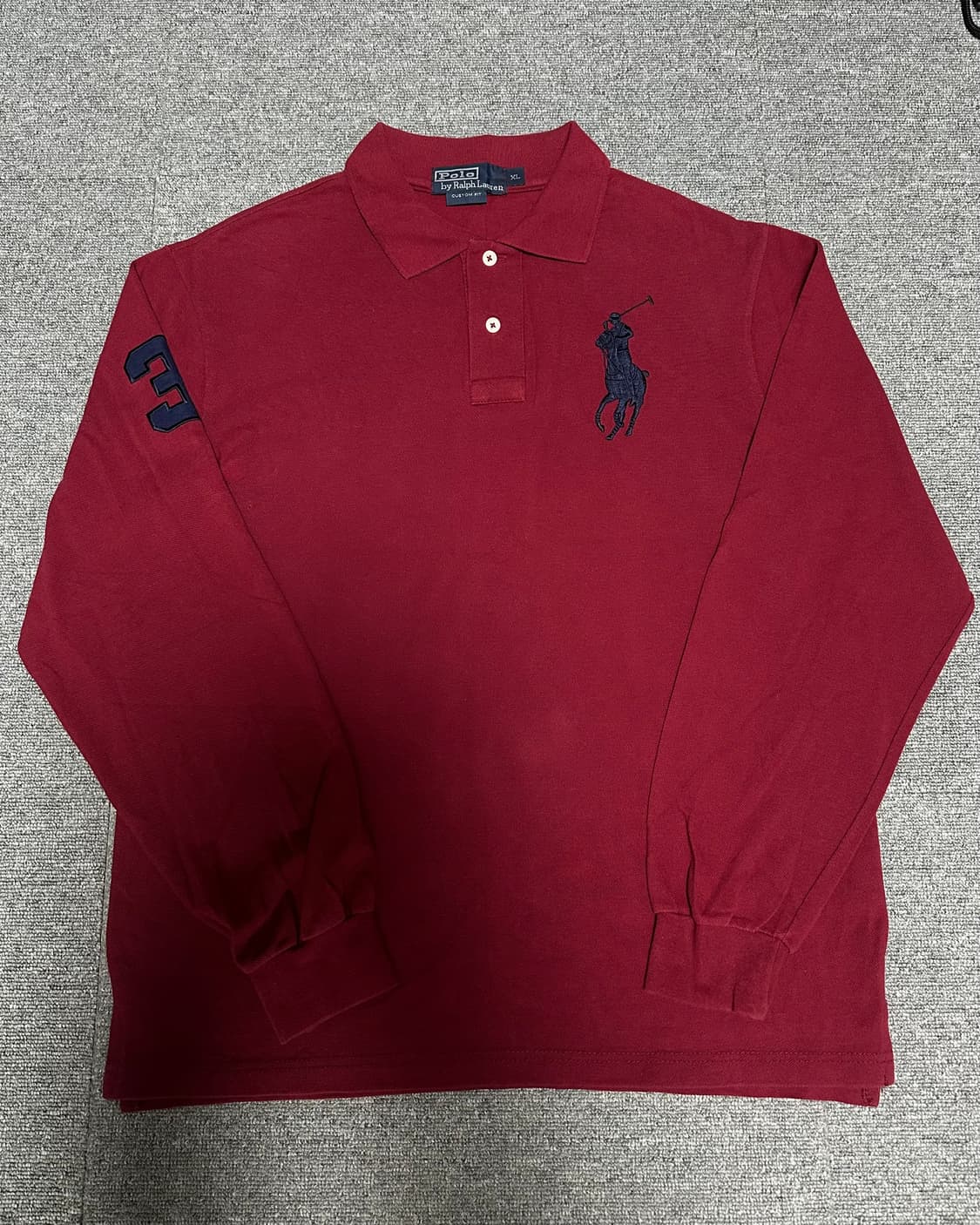 폴로 빅포니 희귀 럭비 카라티 버건디 상품이미지1