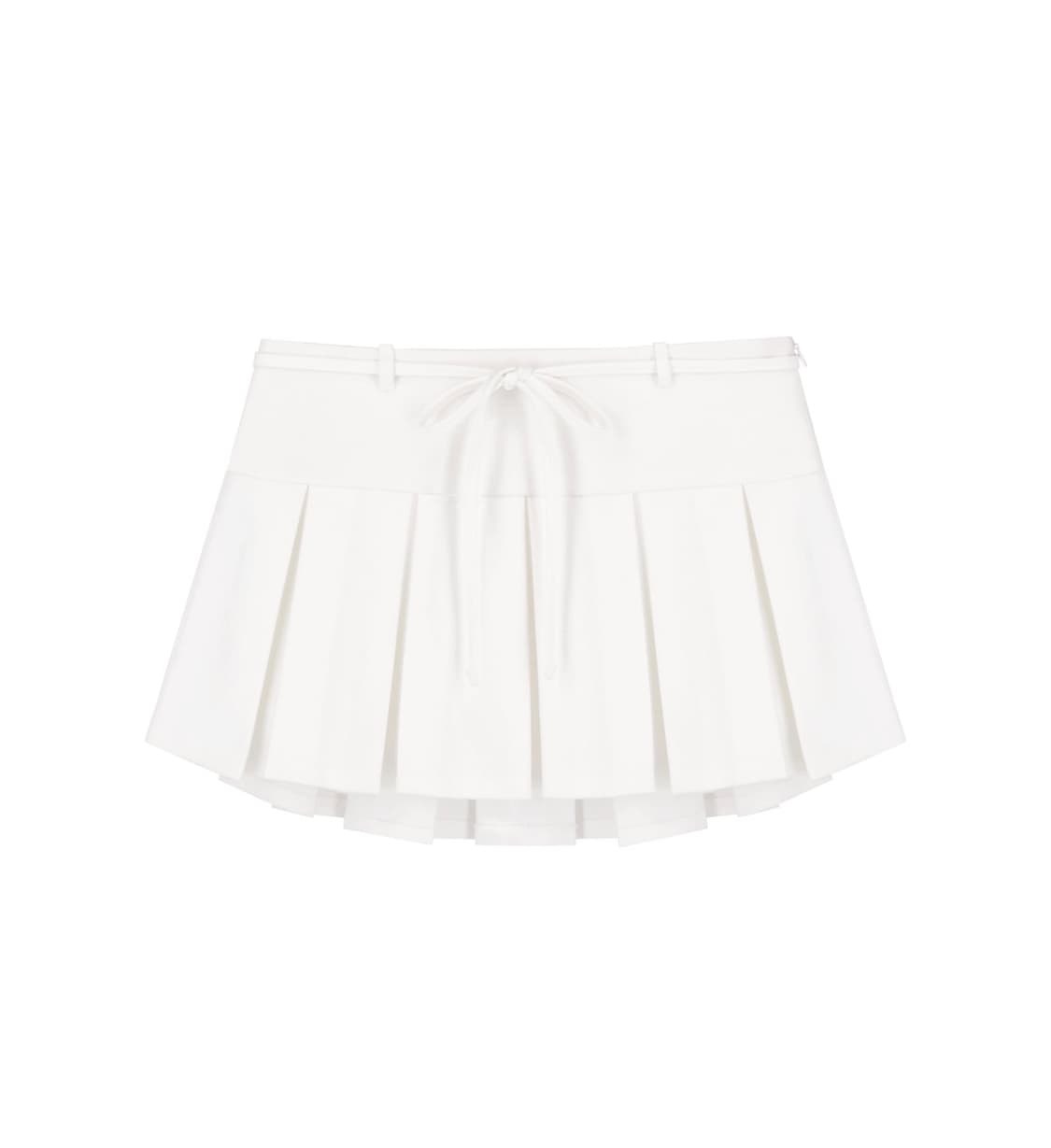 클리시어 허깅 리본 플리츠 스커트 상품이미지1