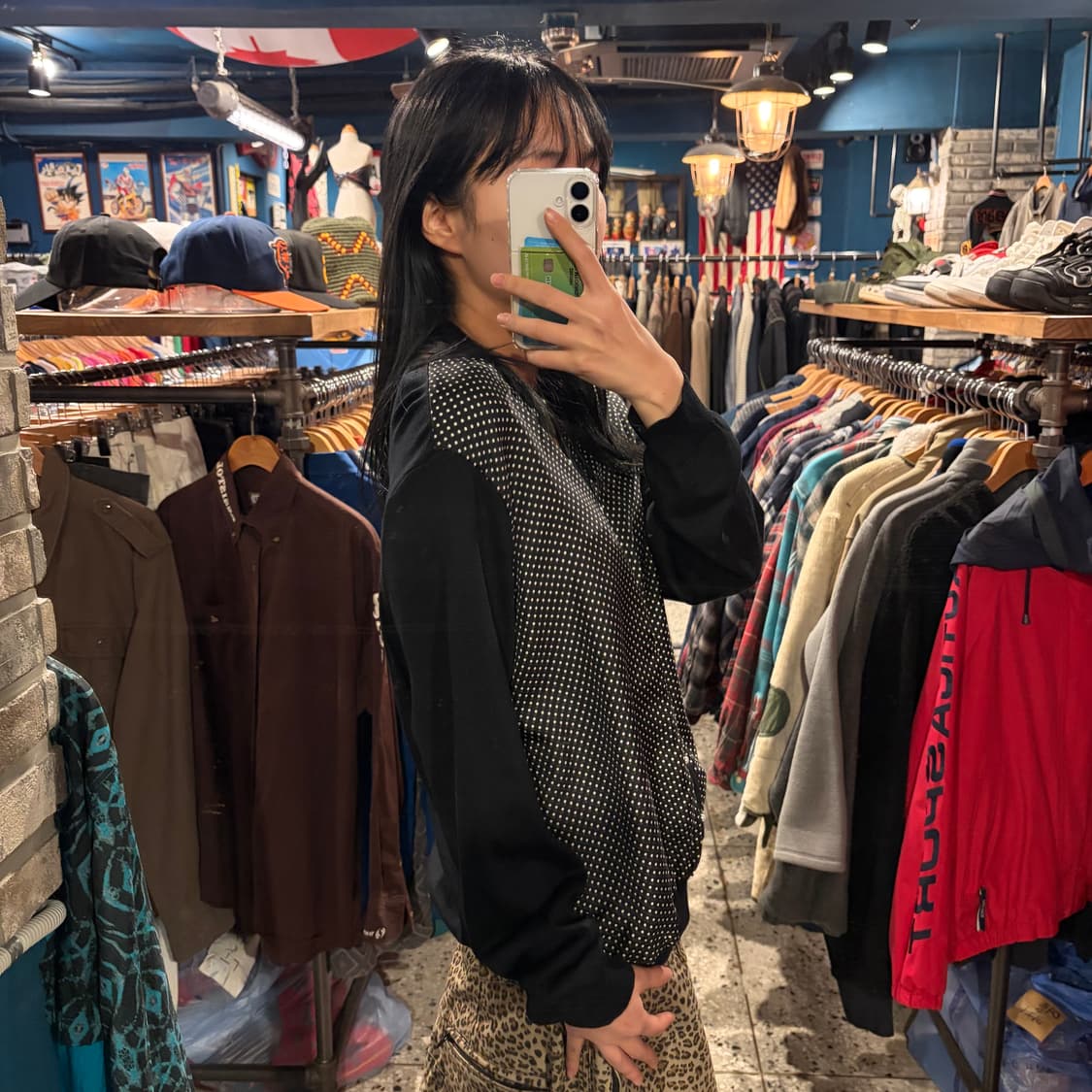 Polo Ralph Lauren 폴로 랄프로렌 도트 진주 배색 가디건 상품이미지2