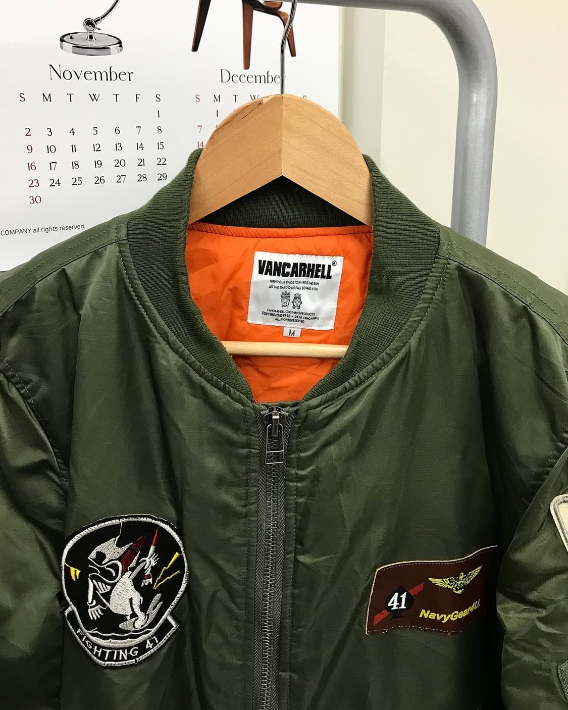 빈티지 패치 ma-1 봄버 자켓 상품이미지3