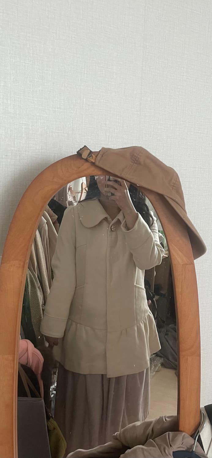 모리걸 빈티지 히메갸루 아이보리 프릴 코트 🤍🌸 상품이미지4