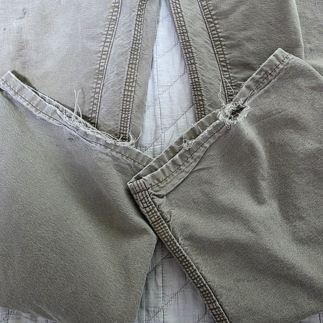 [38X32] 칼하트 더블니 B195LBR 워크팬츠 MOS 페이드 상품이미지9