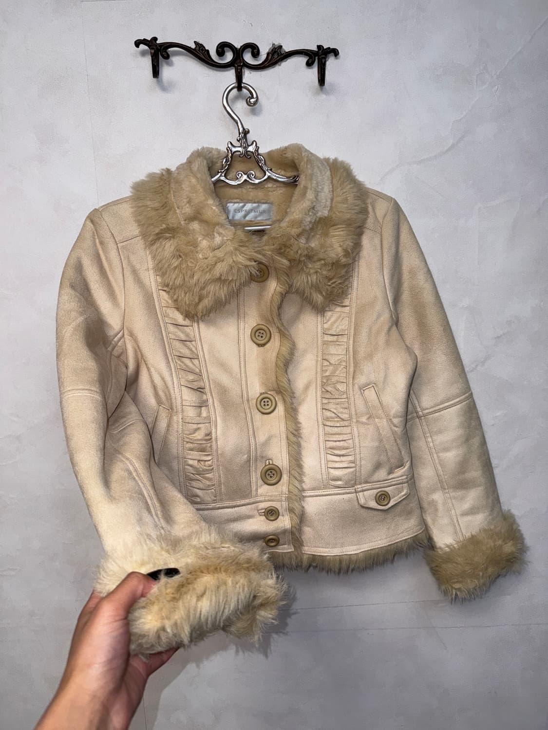 Ivory shirring eco fur mustang  상품이미지2