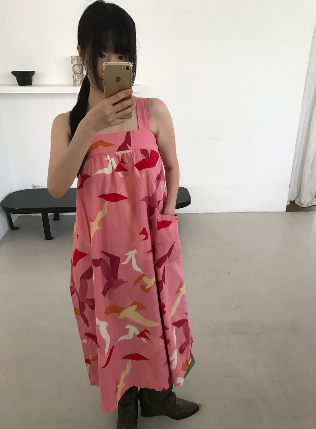 vintage pink pocket one-piece 상품이미지4