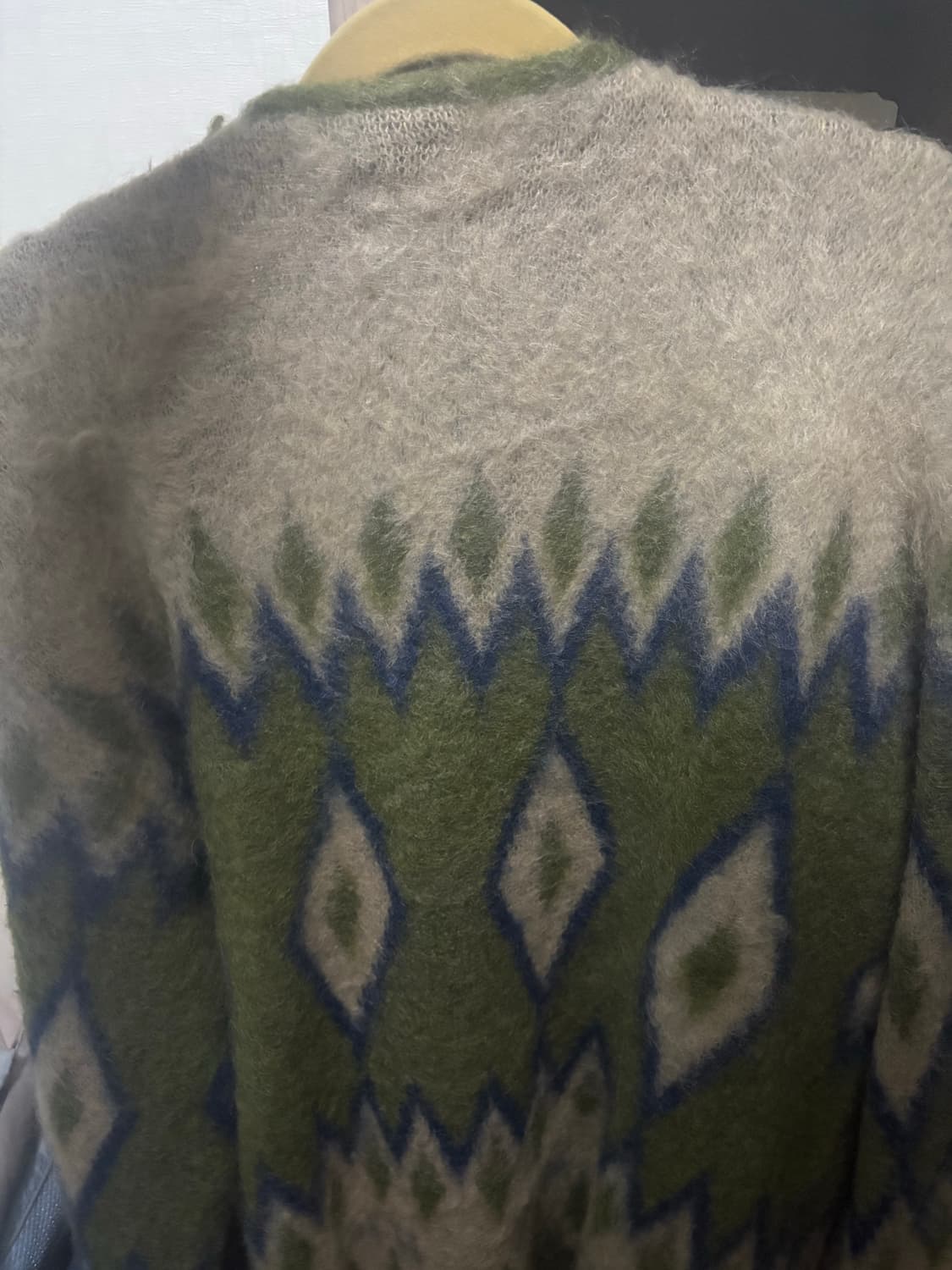 [M] 니들스 다아이몬드 모헤어 가디건 _올리브 상품이미지3