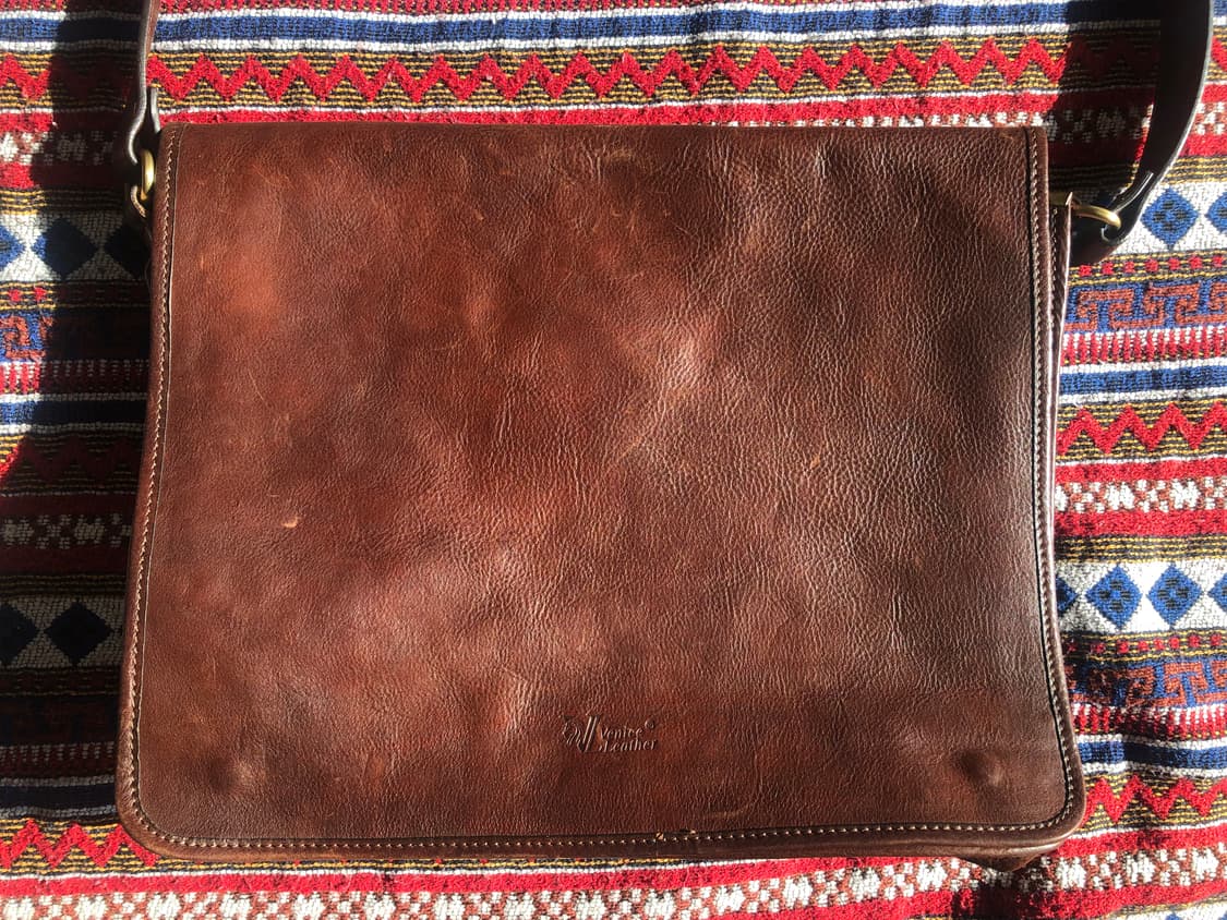 빈티지 이탈리아 레더 브리프케이스 상품이미지3