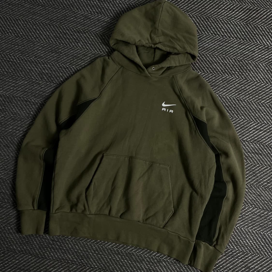나이키 에어 카키 배색 후드 티셔츠y 3408 상품이미지1