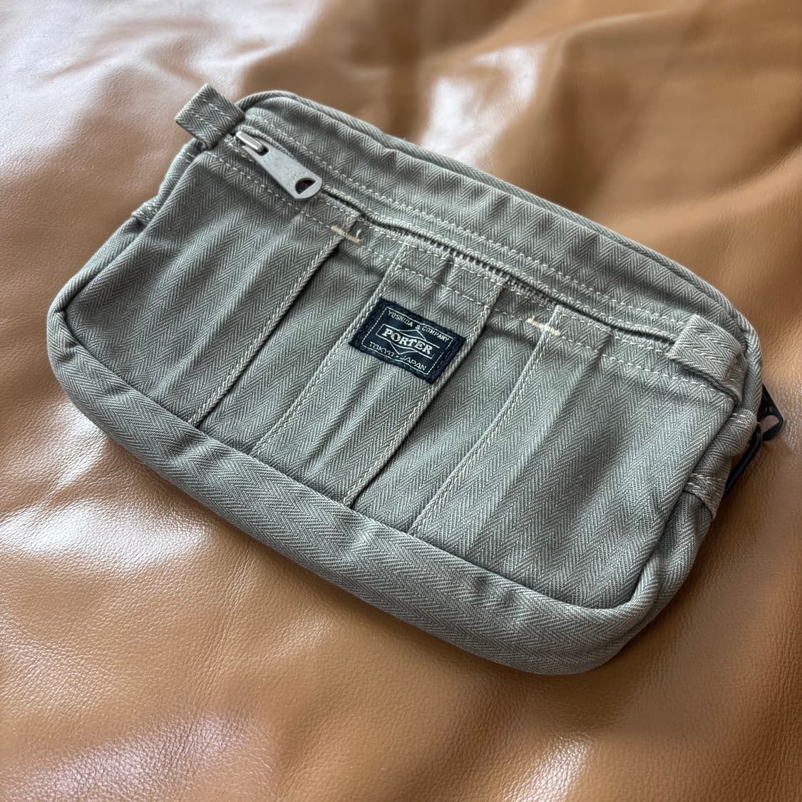 PORTER 포터 해링본 크로스바디 미니백 크로스백 가방 올리브 키키 상품이미지2