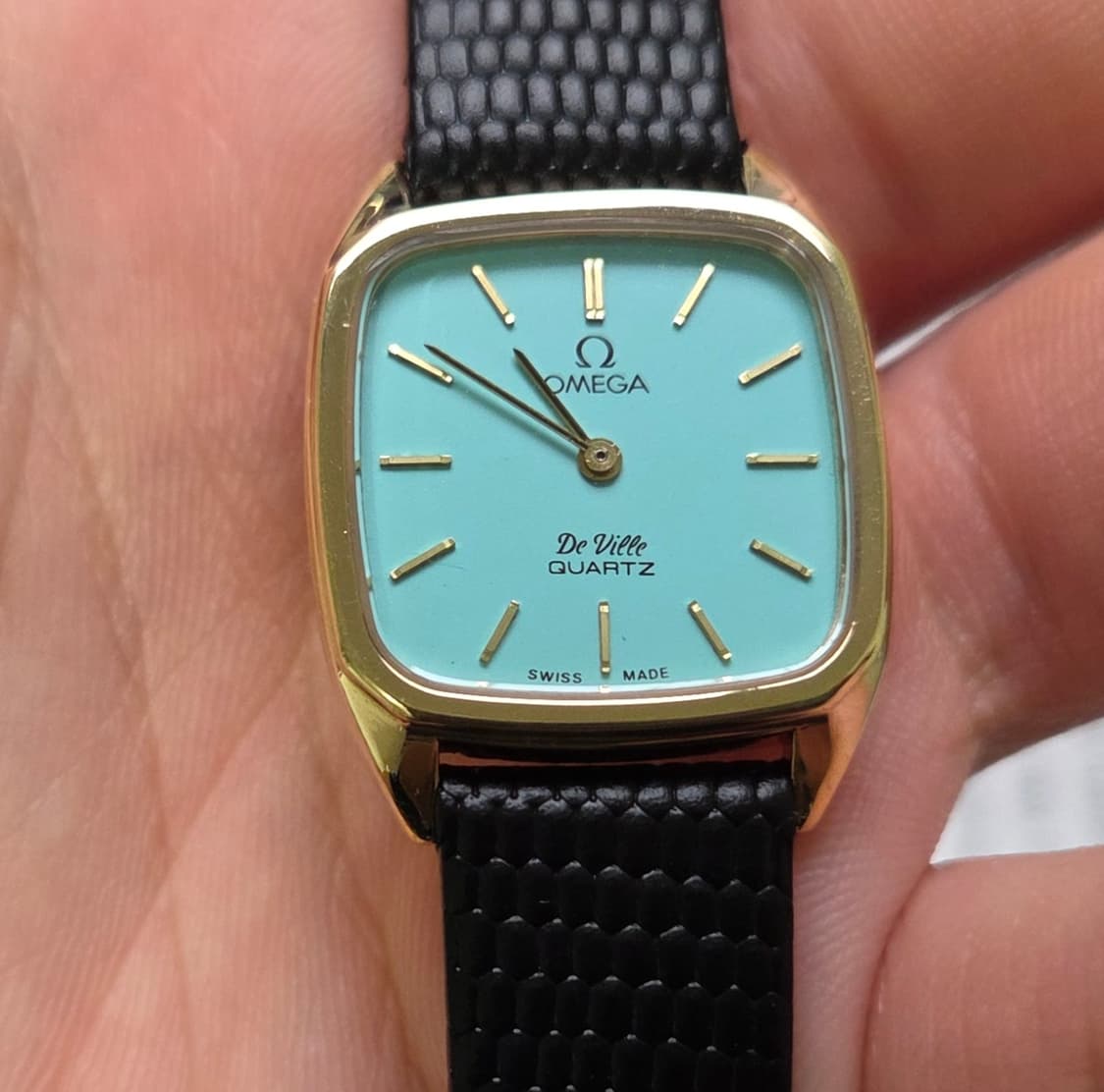 빈티지 오메가 드빌 사각 탱크 민트 쿼츠 여성용 상품이미지7