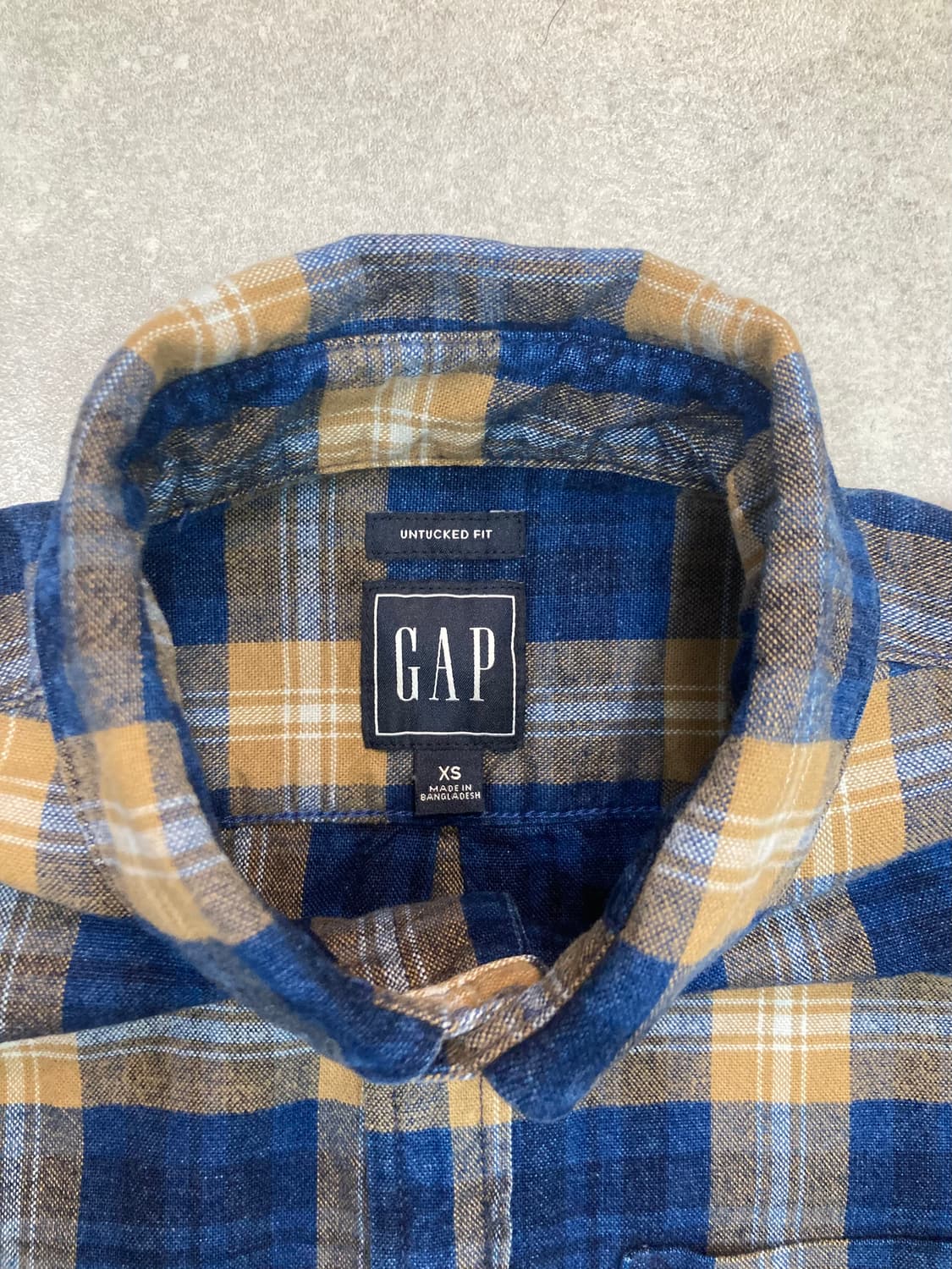 GAP 갭 데님 체크 셔츠 상품이미지4