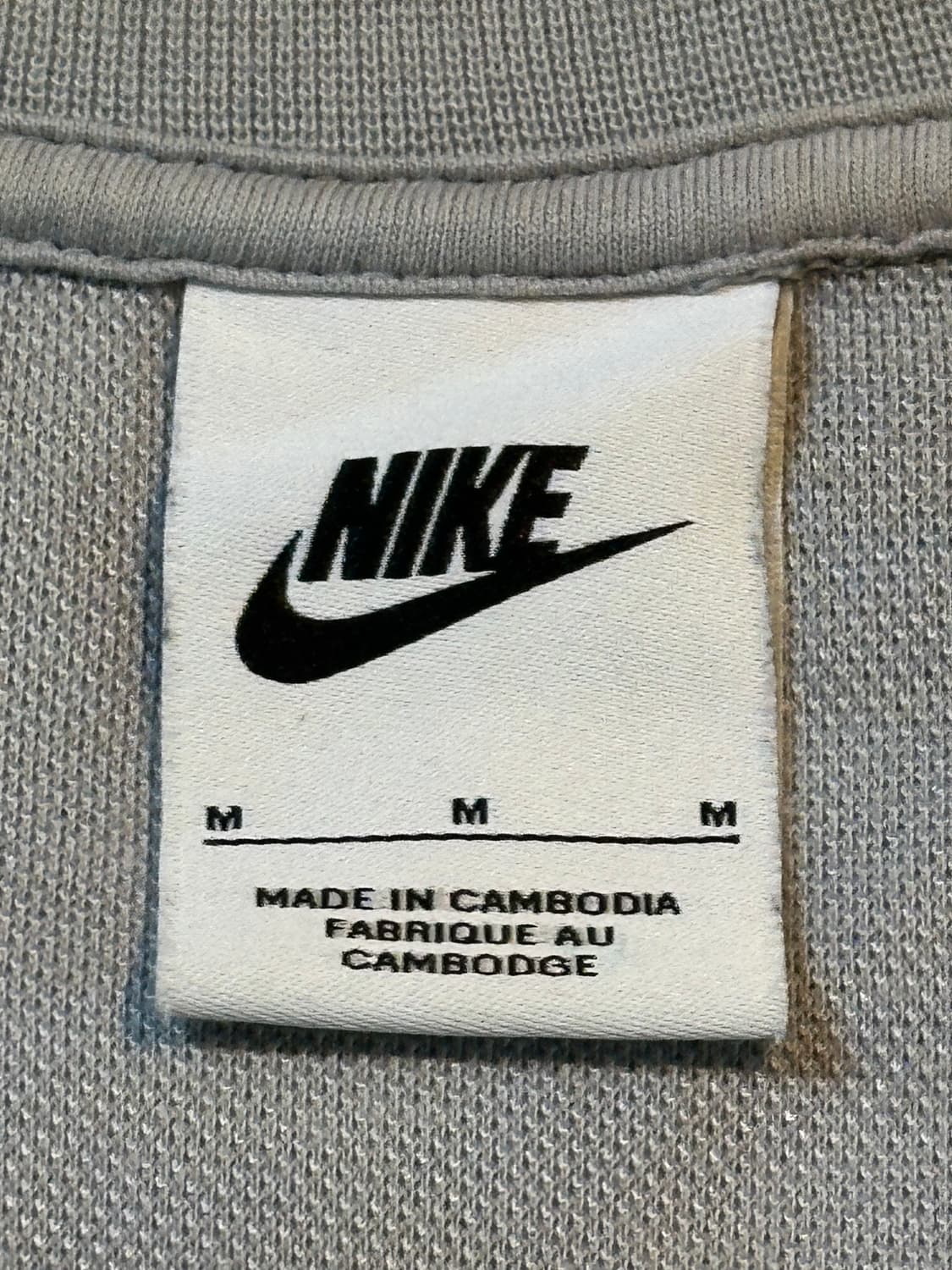 나이키 NIKE 그래픽 백로고 맨투맨 그레이 상품이미지7