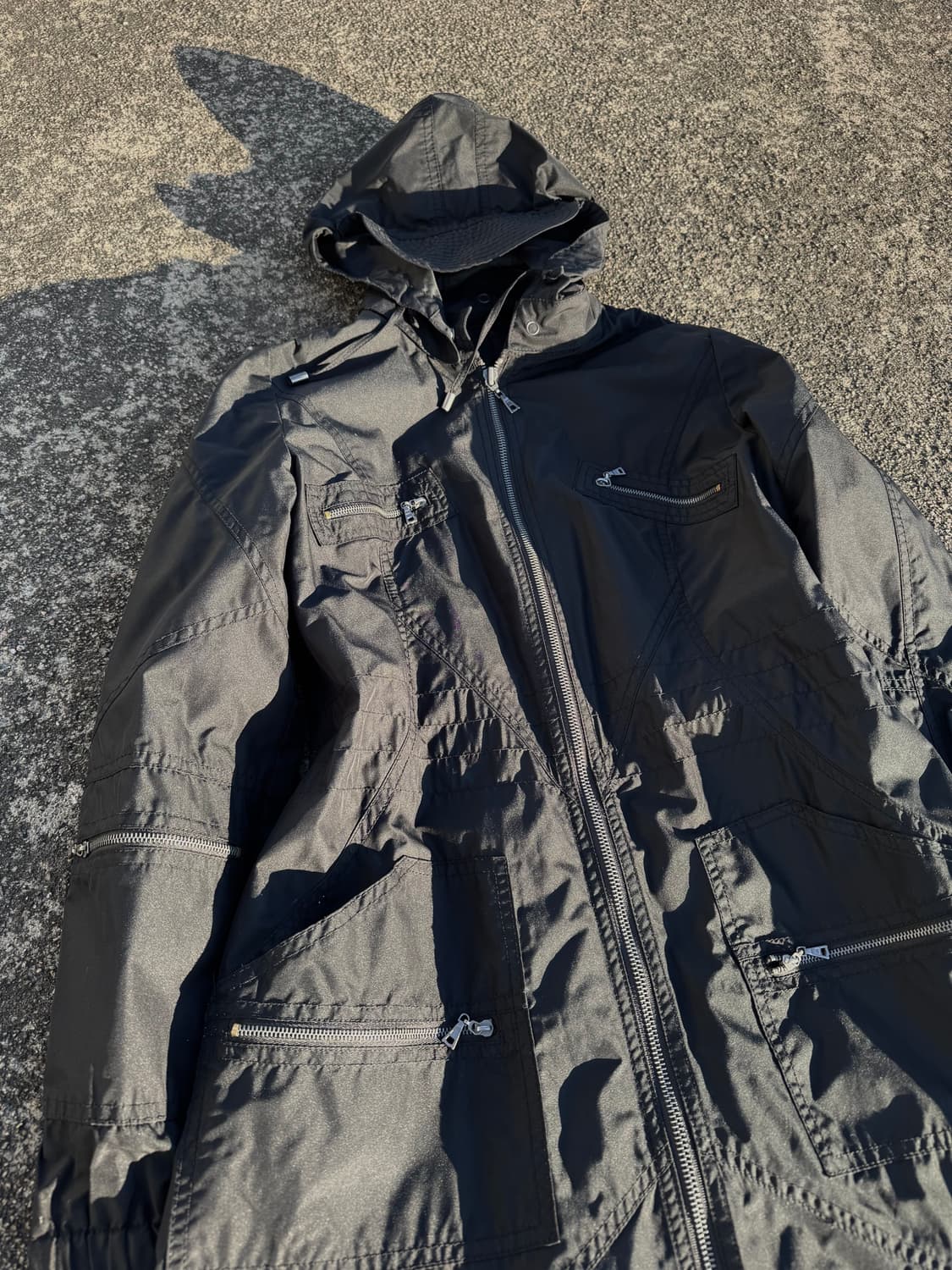 Black Hooded Jacket 상품이미지2