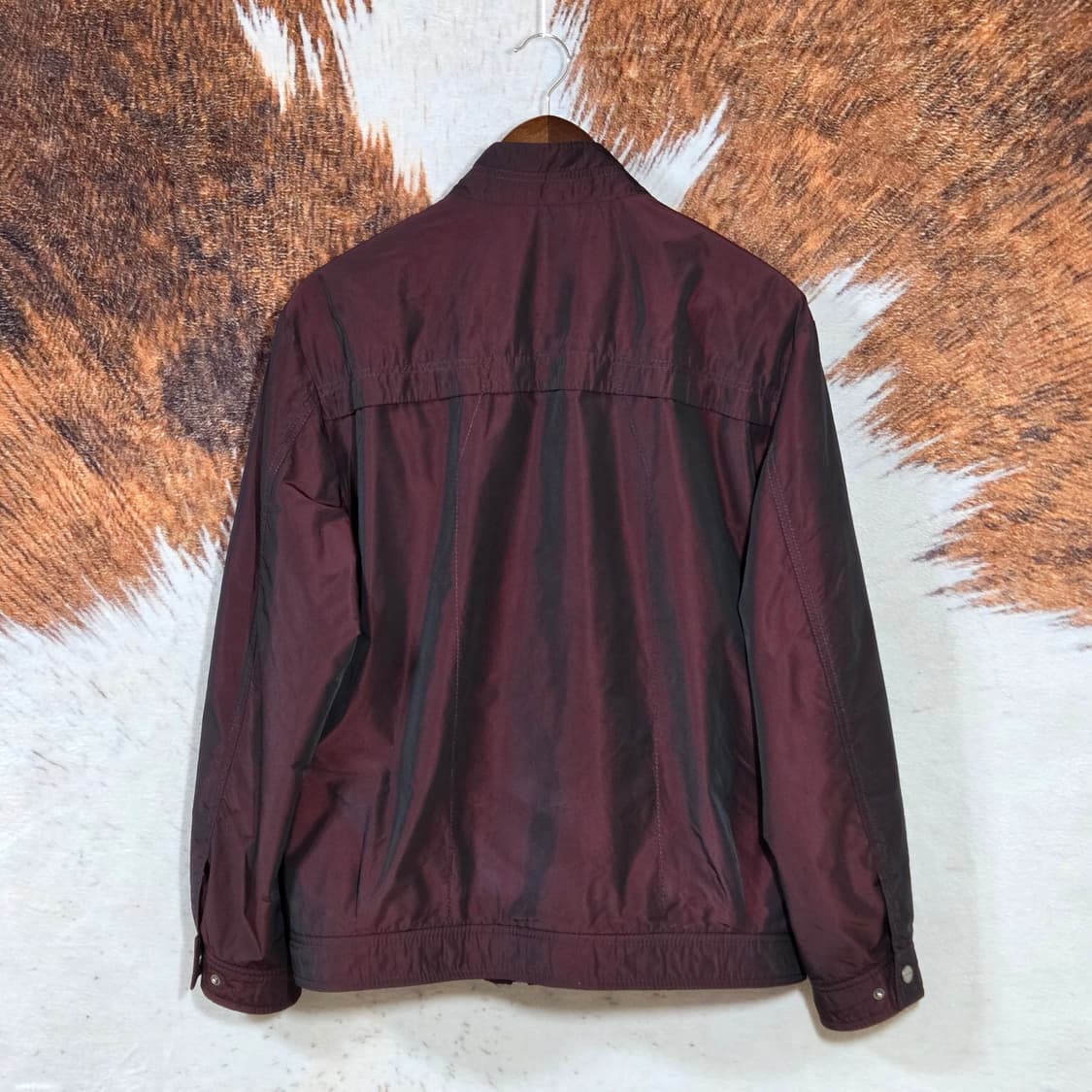 빈티지 와인 유광 패디드 점퍼 상품이미지4