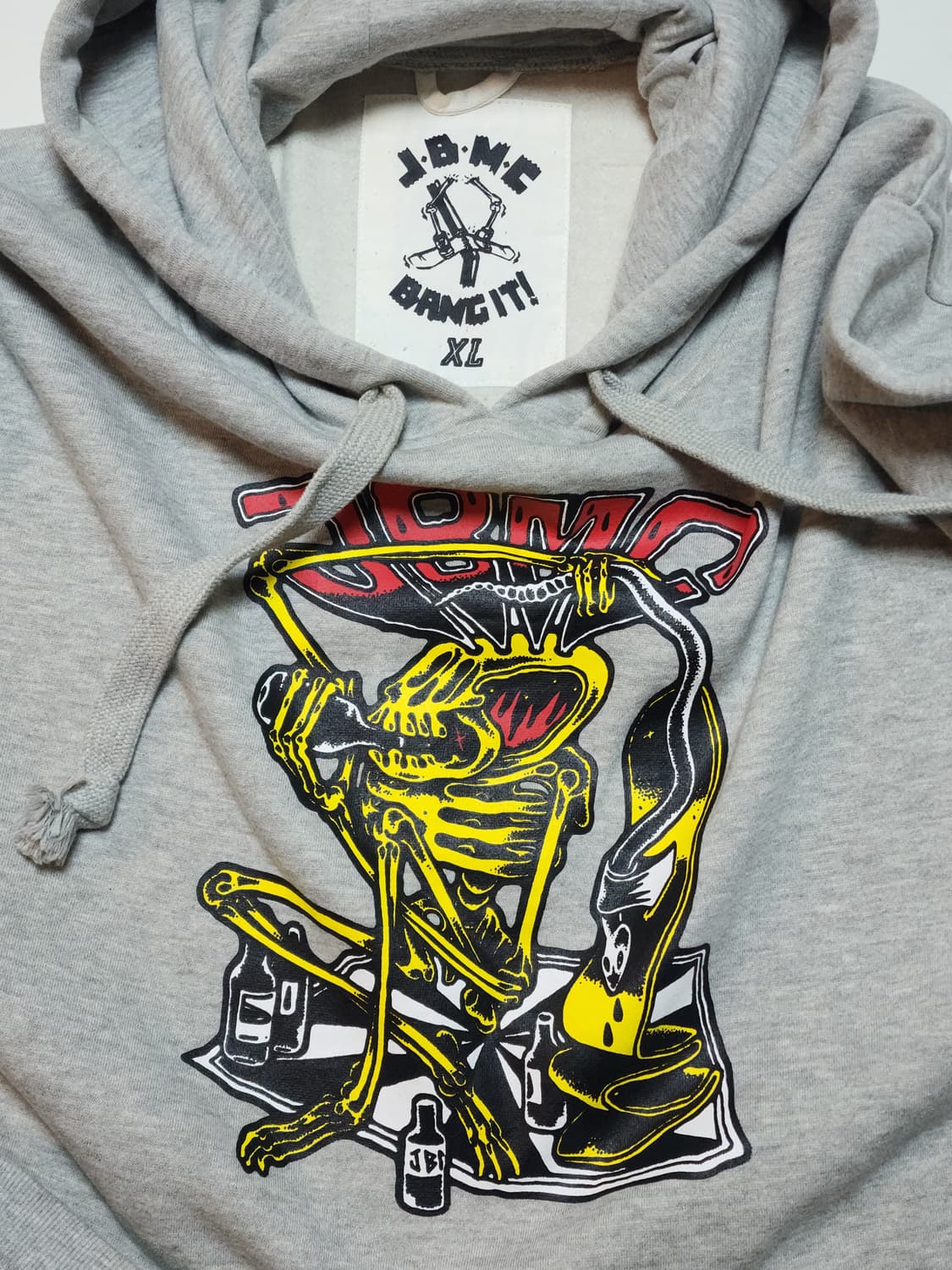 BANG IT! 로고 프린트 후드티 XL 그레이 상품이미지1