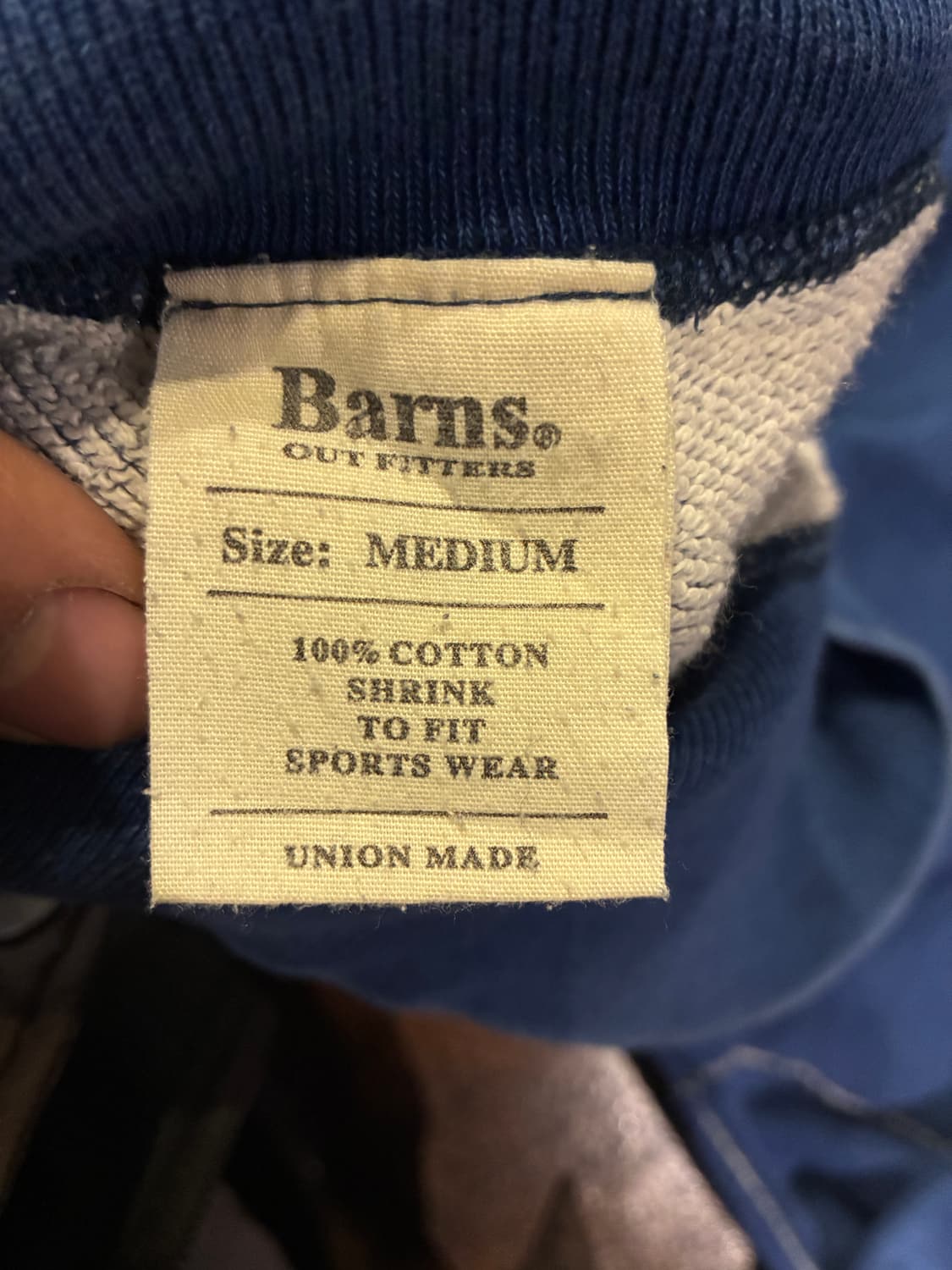 M) 반스 아웃피터스 워싱 맨투맨 상품이미지3