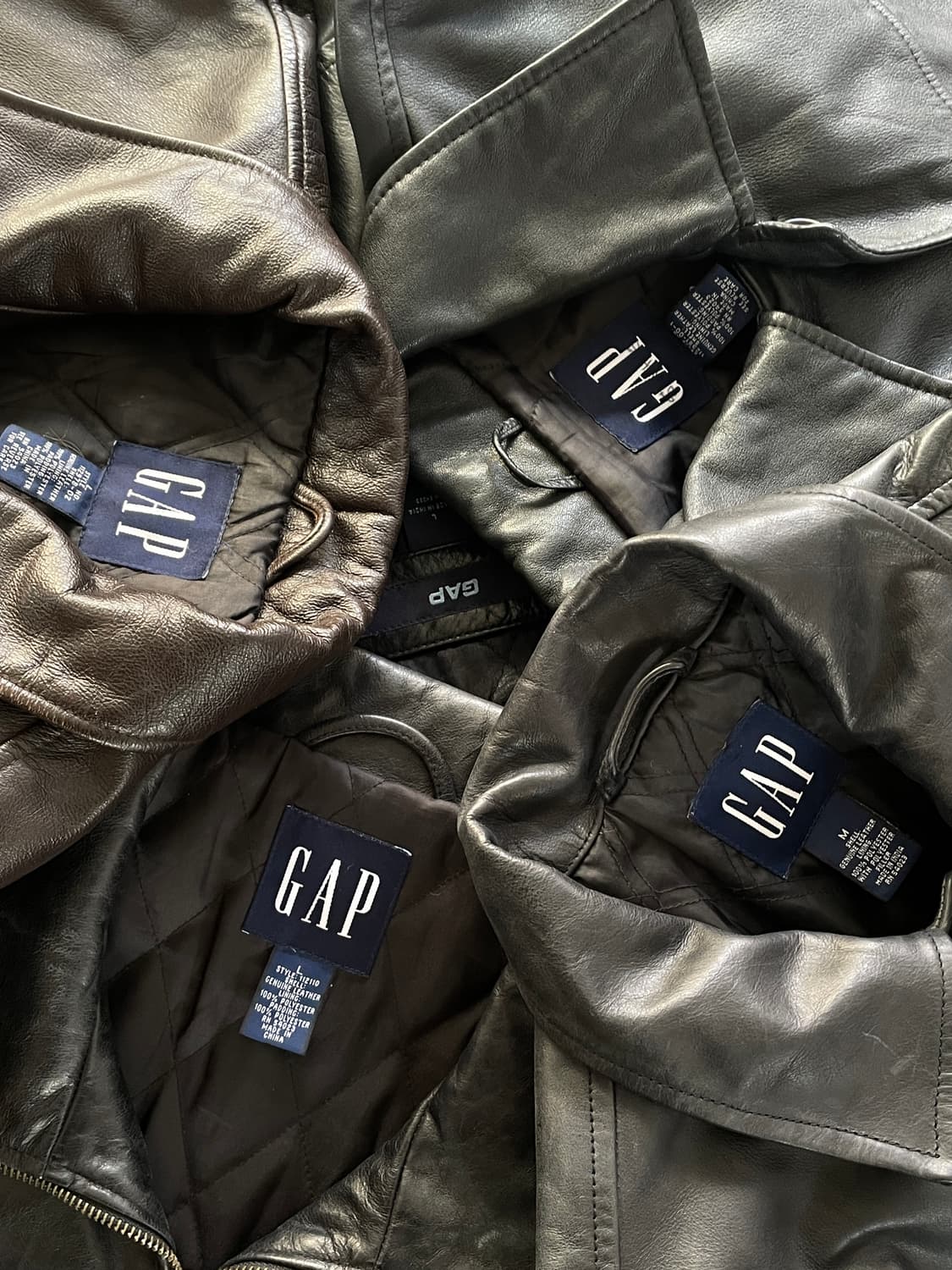 🔌Today drop : 90-00s Old GAP Leather JK 상품이미지1