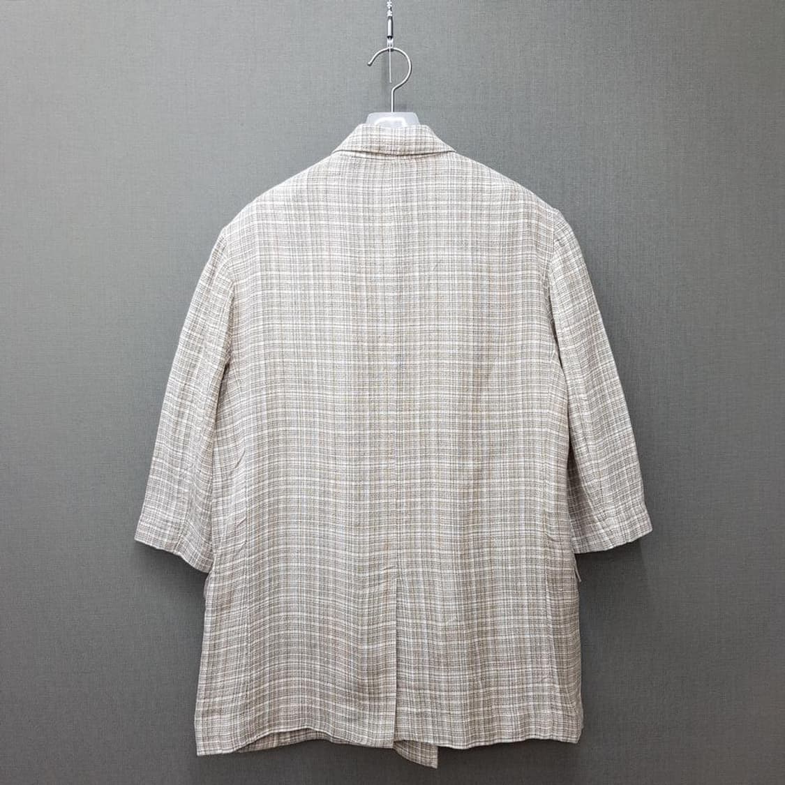 한섬 시스템 2022 마100 체크 하프슬리브 자켓 S사이즈 상품이미지4