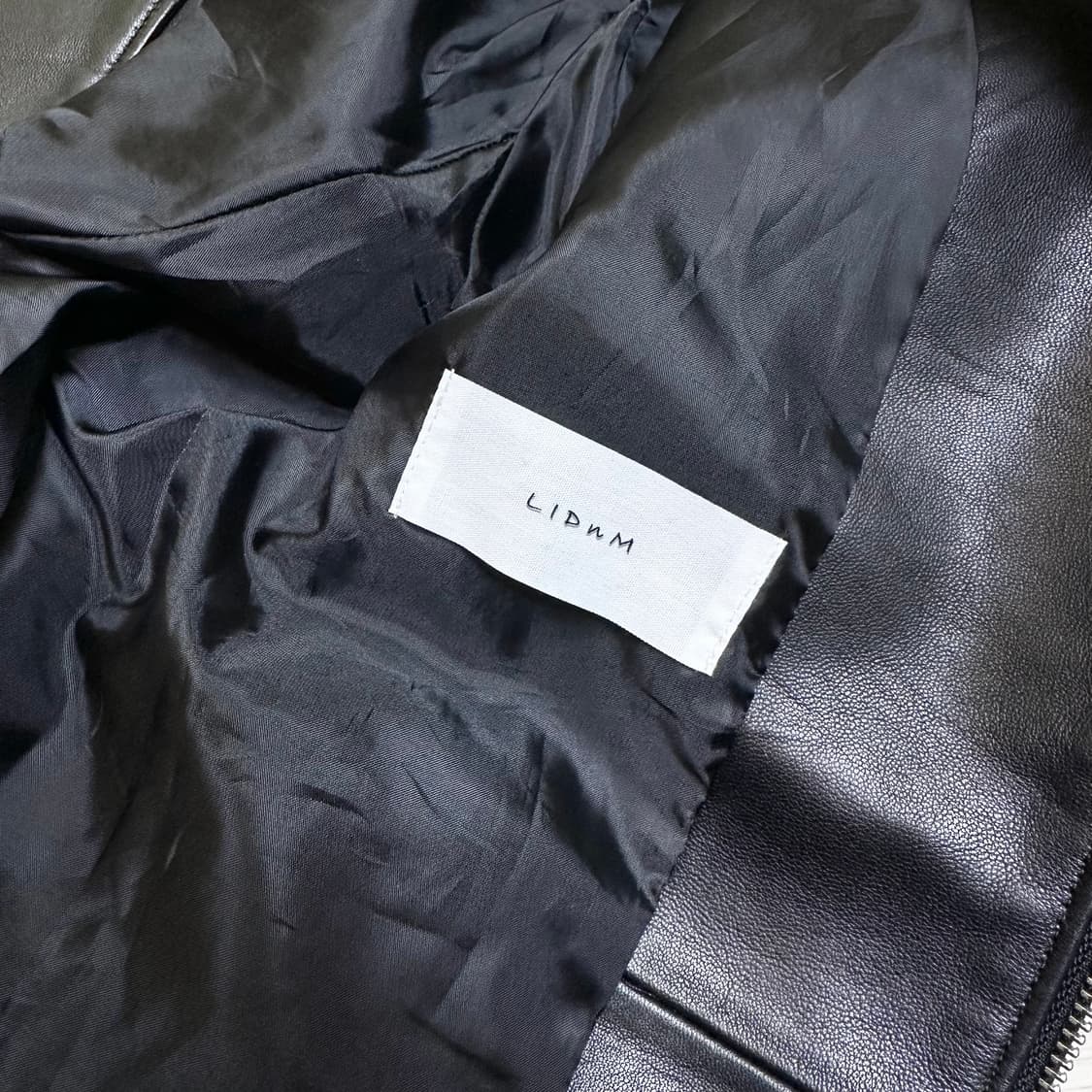 LIDnM 싱글 라이더 램스킨 가죽 자켓 상품이미지7