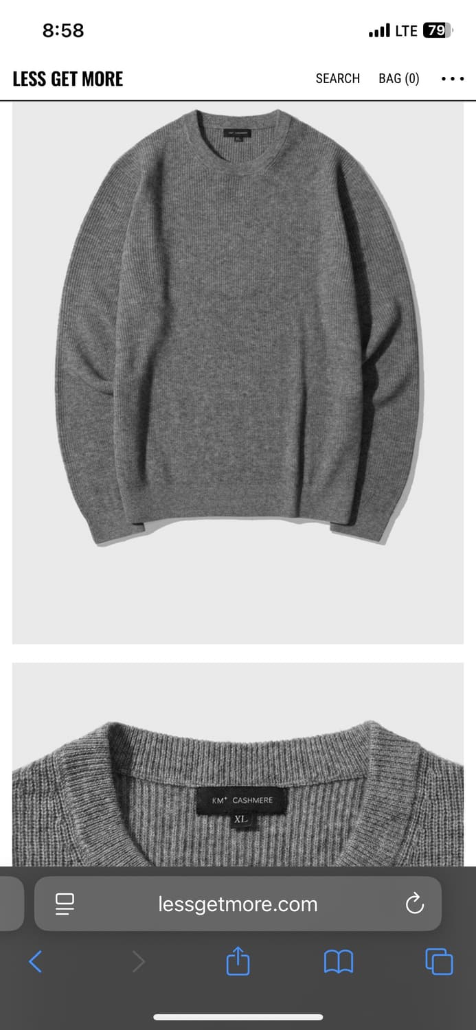 레스겟모어 Cashmere 10% Blended Pullover Knit 상품이미지9