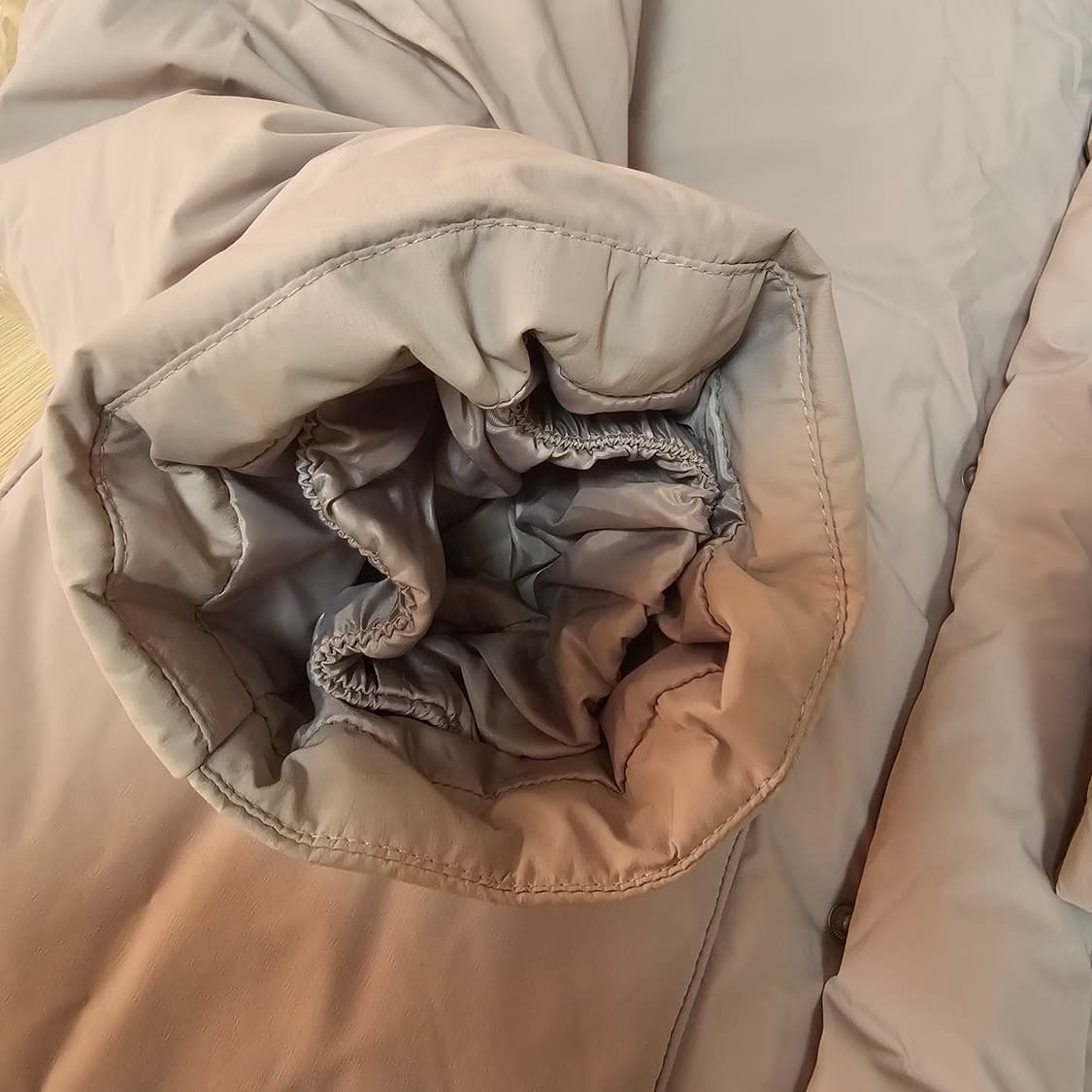 새제품) 마인드브릿지 미니멀 숏 다운 패딩 점퍼 100. 체감XL 105 상품이미지10