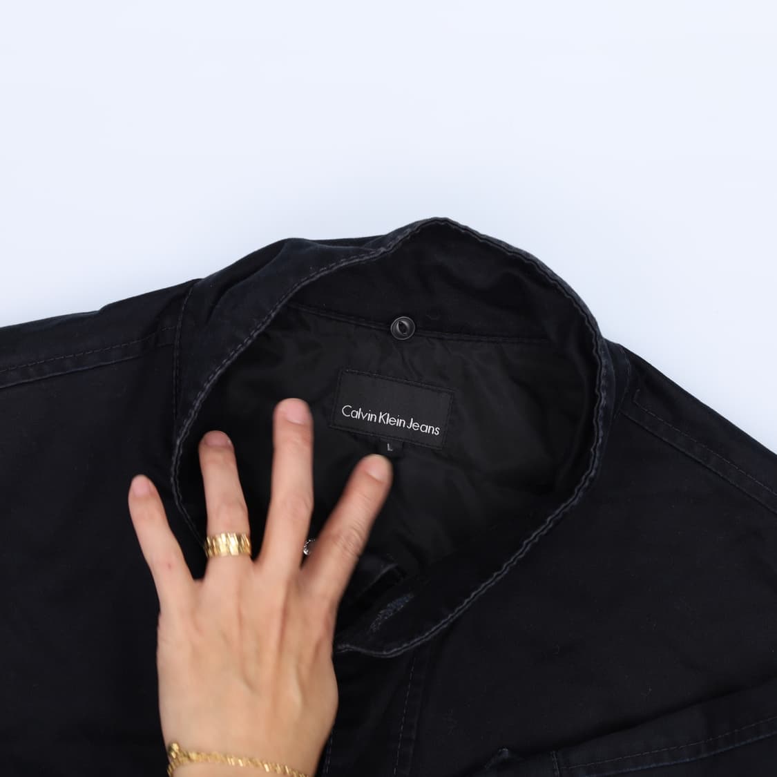[L] 캘빈클라인 빈티지 누빔 야상 자켓 1217H1 상품이미지5