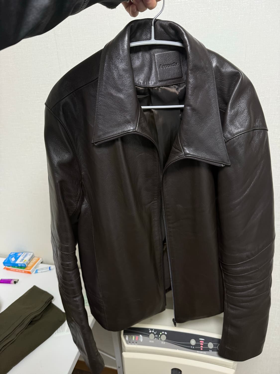 014 머듈 appendix 레더 자켓 브라운 (4) 상품이미지2