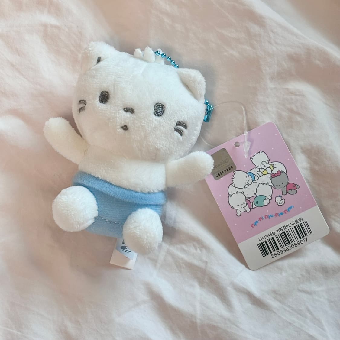 냐니뉴녜뇽 키링 일괄 / 백참 인형 회색 빈티지 산리오 네코 모임 상품이미지3