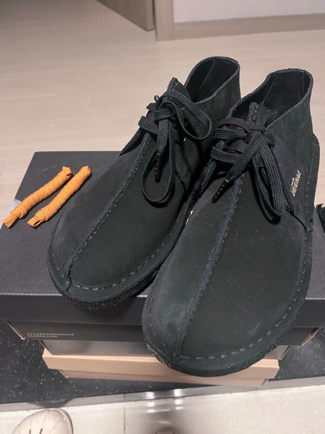 클락스 데저트 트랙 블랙 스웨이드 UK7.5 상품이미지1