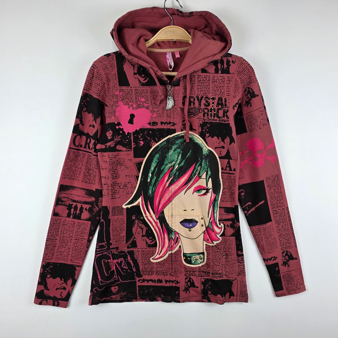 펑키 락 후드 집업 상품이미지1