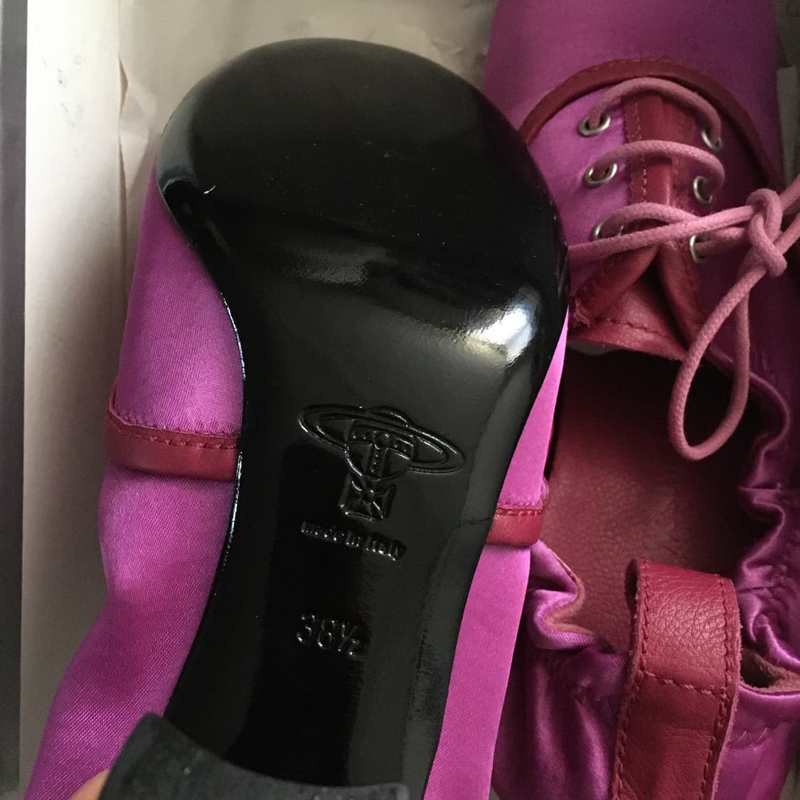 viviennewestwood pink silk ballet shoes 상품이미지7