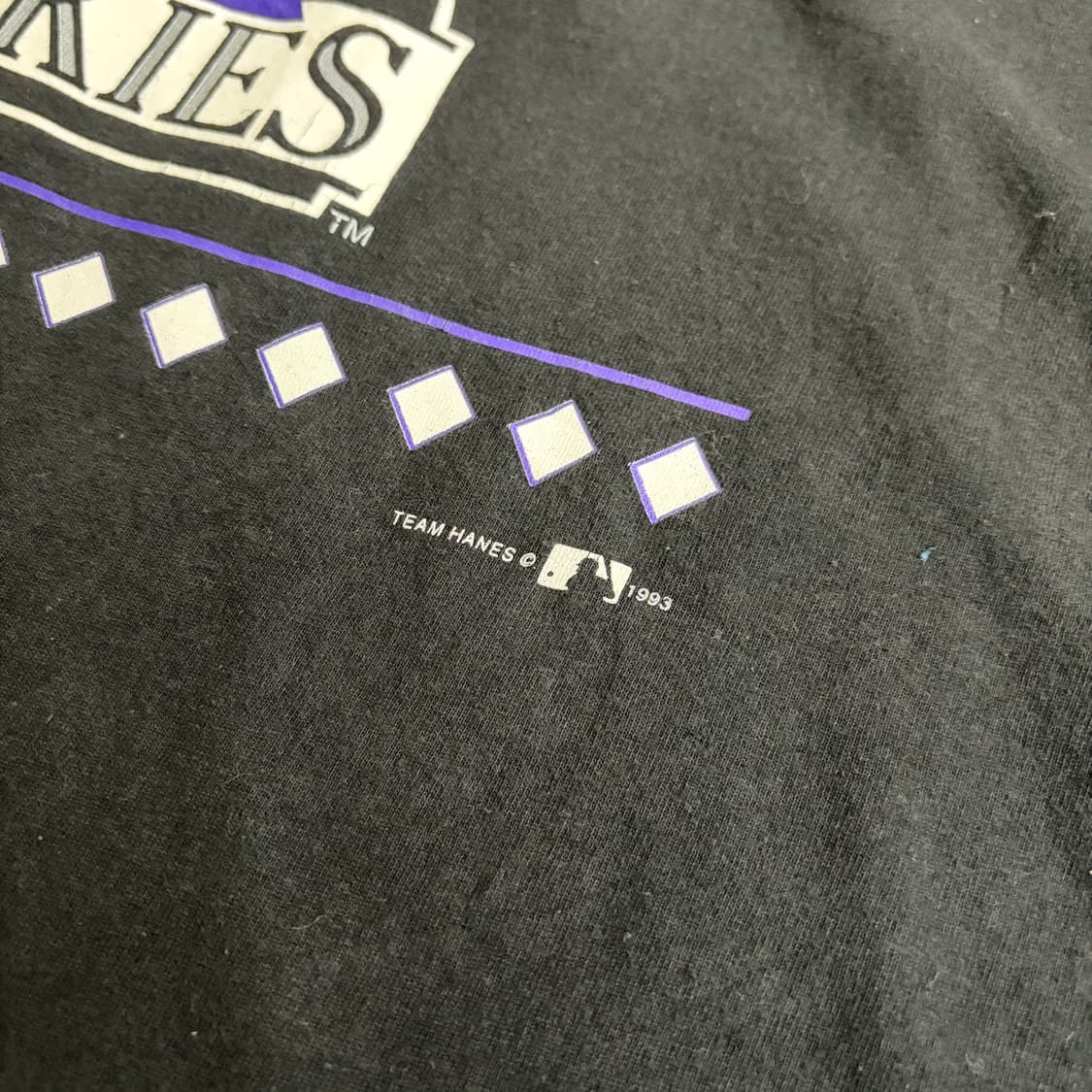 90s USA MLB 콜로라도 로키스 빈티지 반팔티 2XL 상품이미지5