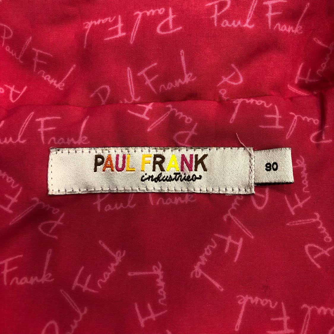 폴프랭크 핑크 로고 패턴 바람막이 자켓 상품이미지6