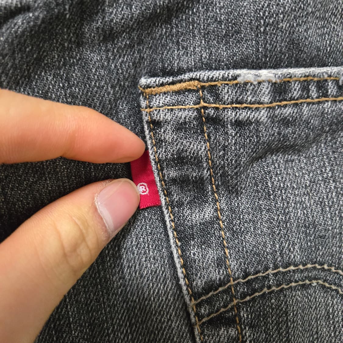 리바이스 501 블랭크탭 워싱 데님팬츠/ 남자 청바지 / 남성 청바지 상품이미지8