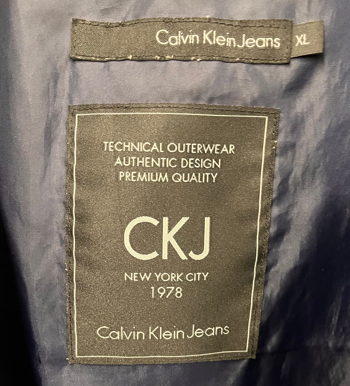 캘빈클라인 남성 구스다운 네이비 패딩 XL 상품이미지3