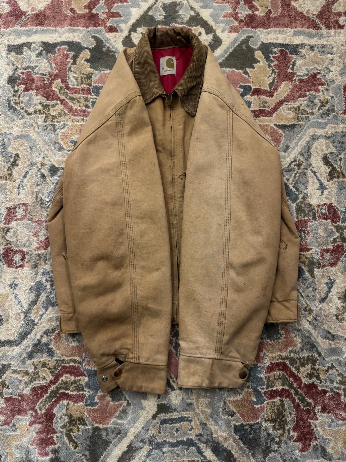 [칼하트] 70s 디트로이트 자켓 6QLJ 레드 퀄팅 (38) 상품이미지4