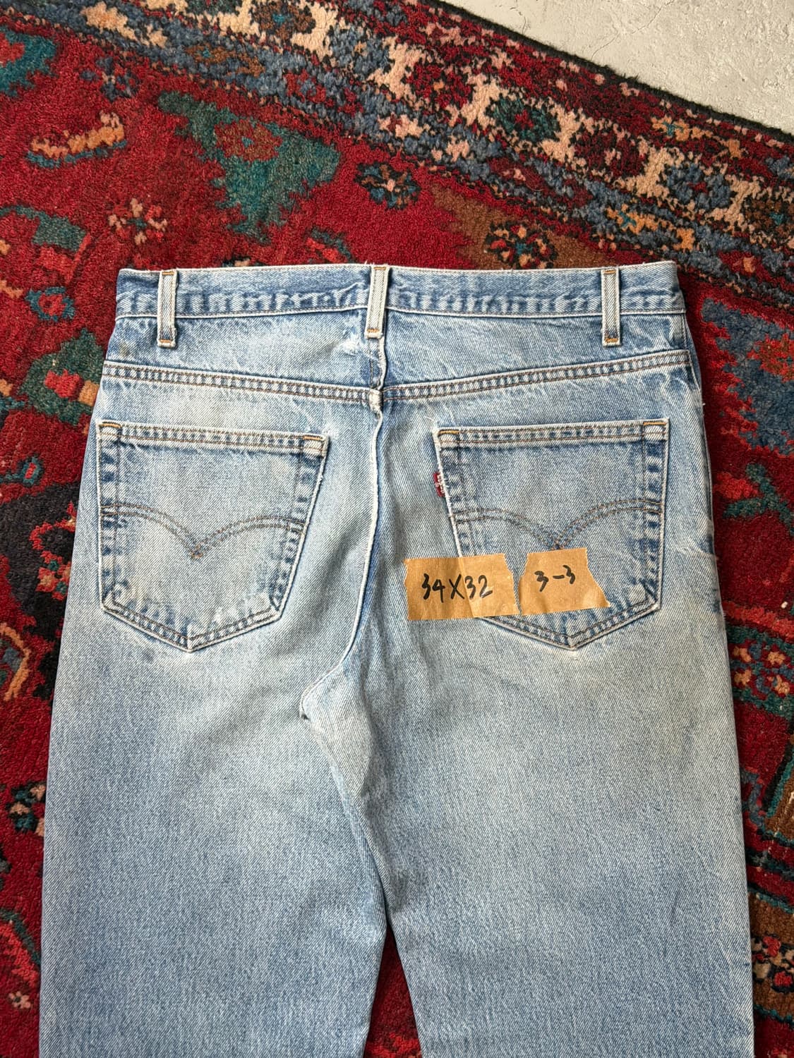 90's USA Made 빈티지 리바이스 517 오렌지탭 부츠컷 데님 상품이미지6