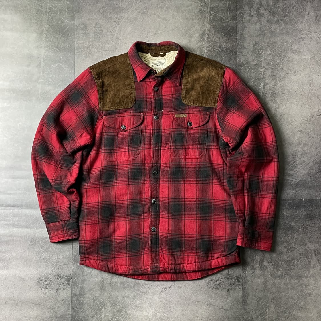 FIELD & STREAM 필드앤스트림 빈티지 셰르파안감 체크플란넬 자켓 상품이미지1