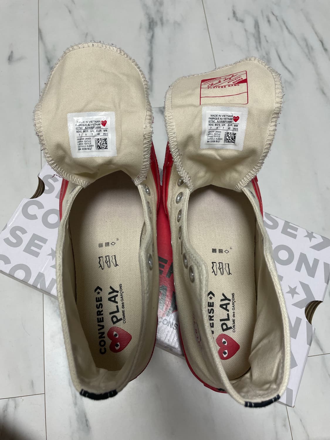 꼼데가르송 컨버스 레드솔 255 상품이미지4