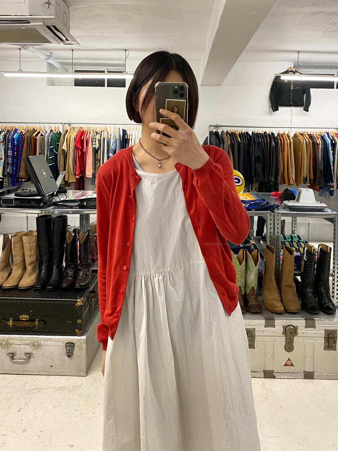 UNITED ARROWS collarless cardigan 상품이미지8