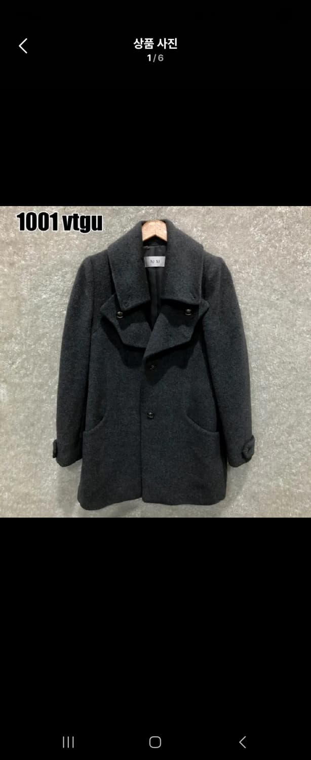 Sjsj 울 모직 코트 그레이 상품이미지1