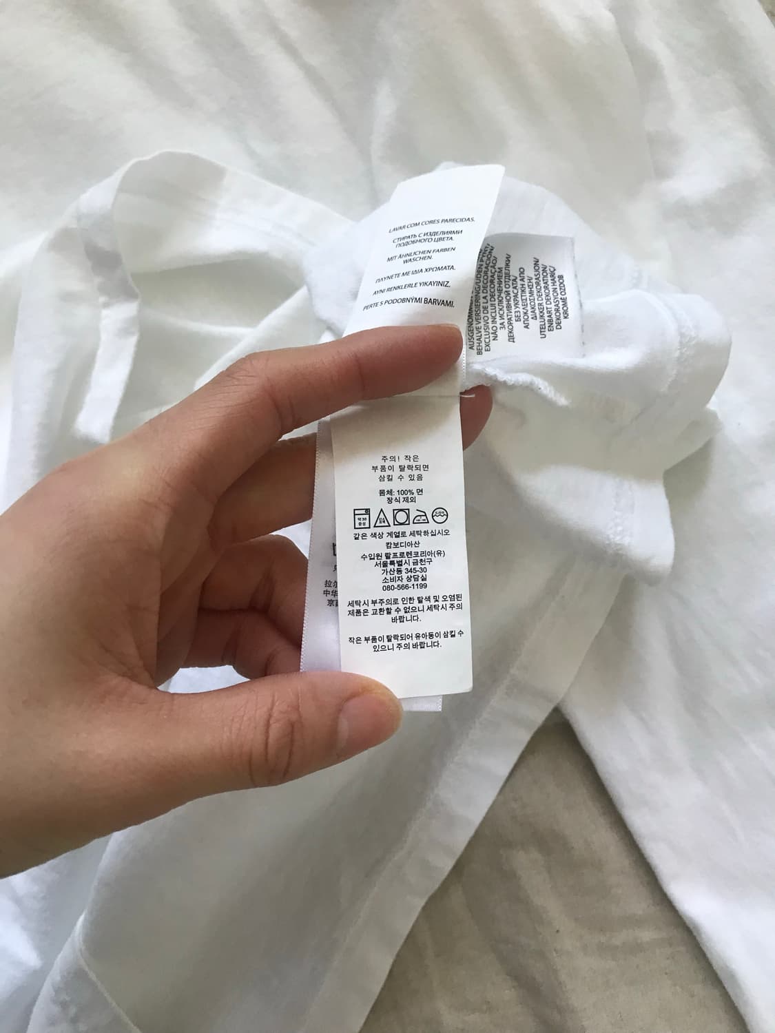 폴로 랄프로렌 빅 포니 로고 화이트 긴팔 슬리브티 상품이미지9