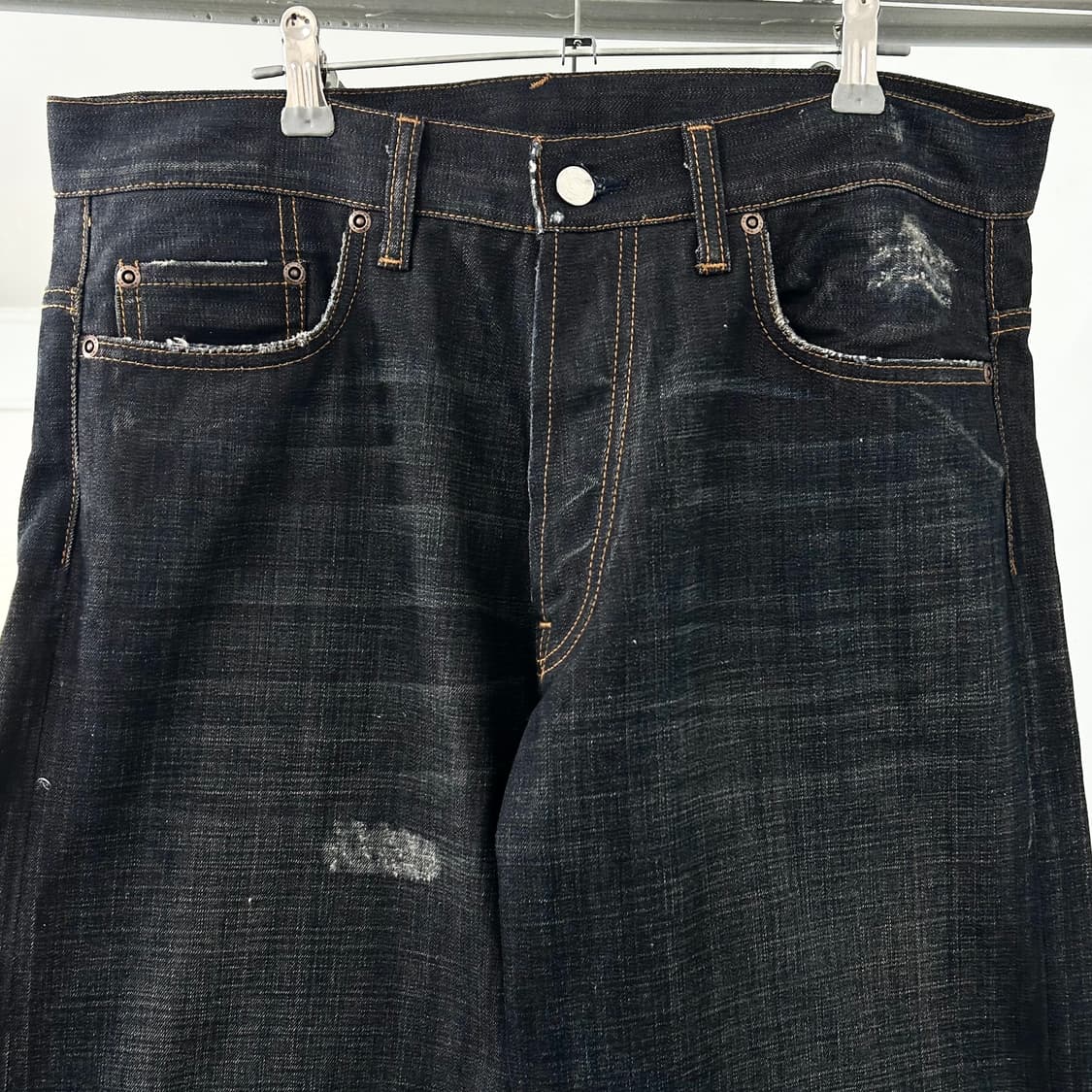 Y-3 요지 야마모토 백로고 와이드 데님 팬츠 상품이미지8