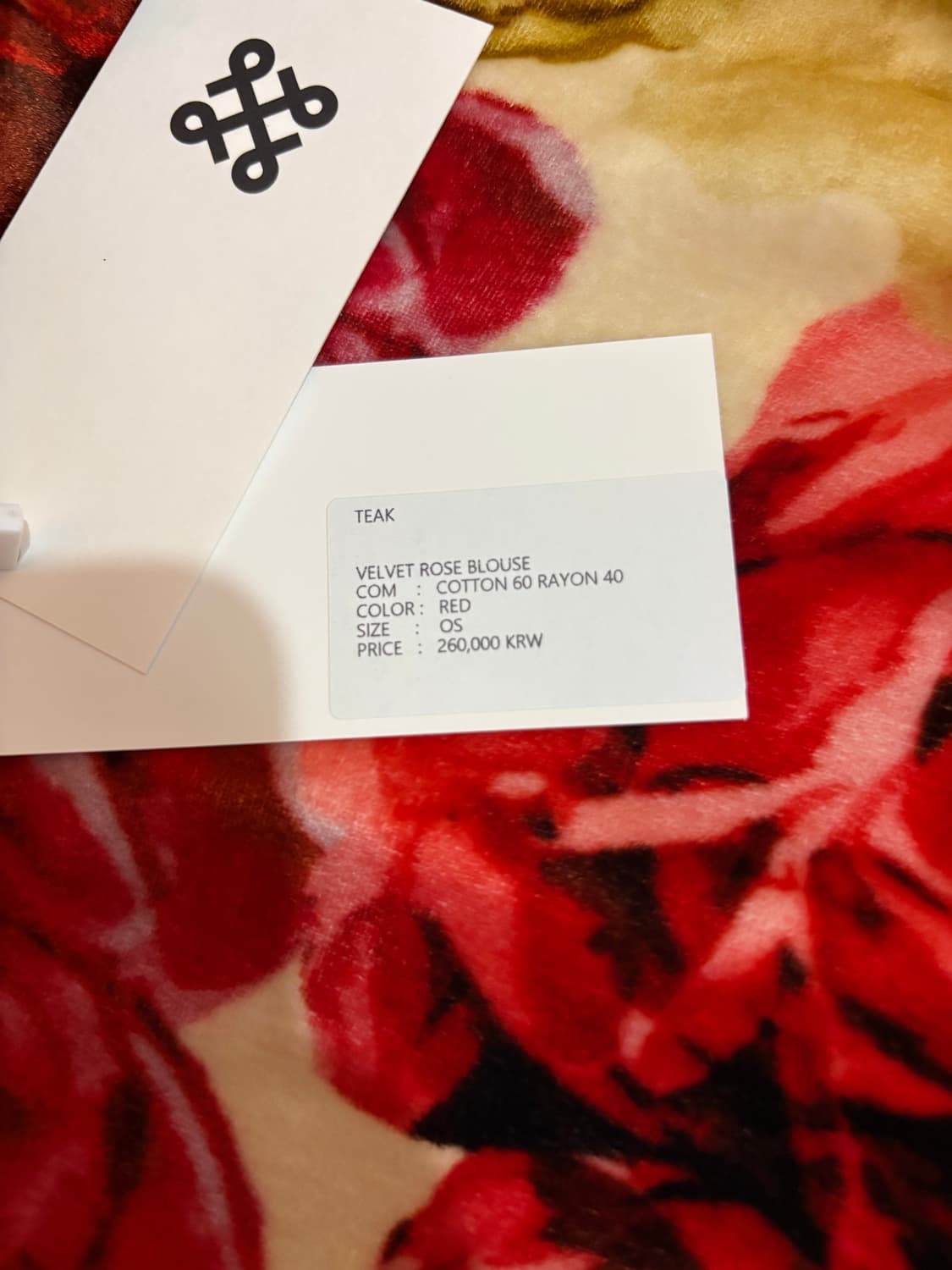 티크 Teak rose blouse 상품이미지3