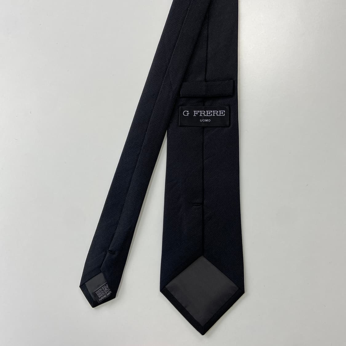 G FRERE 블랙 실크 넥타이 상품이미지3