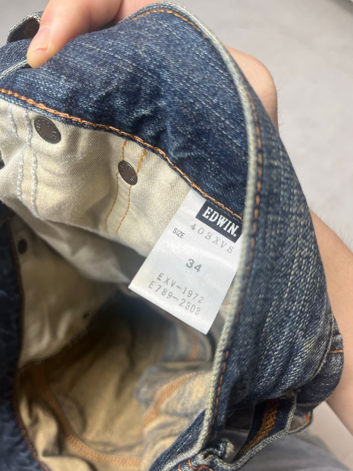 에드윈 워싱 청바지 와이드핏 34 상품이미지8