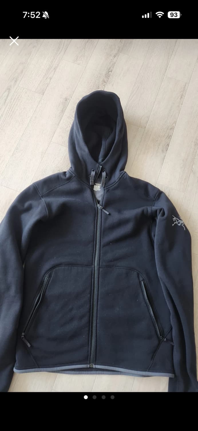 아크테릭스 폴라텍 후드집업 M/M 블랙 상품이미지1