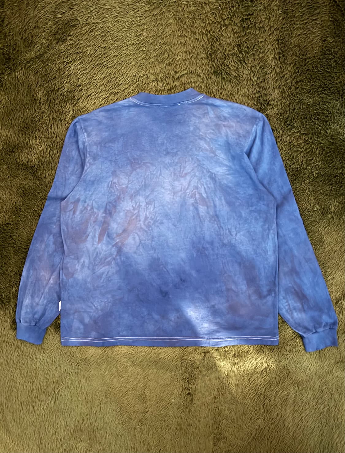 [M] SUNNEI 써네이 핸드 다잉 로고 프린트 롱슬리브 인디고 상품이미지7